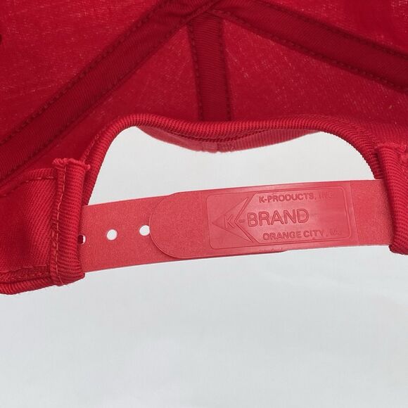 Vintage K-Brand Funk's G Hybrid Snapback Trucker Hat Red USA Made (H23) - Picture 8 of 10